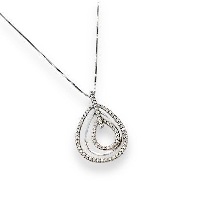 NECKLACE WHITE GOLD 14K