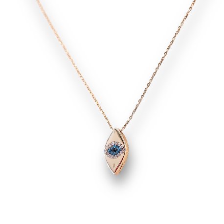 NECKLACE PINK GOLD K14